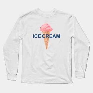 Ice cream cone, strawberry ice cream lovers Long Sleeve T-Shirt